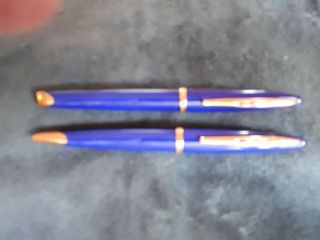 Waterman Carene Fountain Pen,  Ballpoint Set Blue,  18k M Nib,