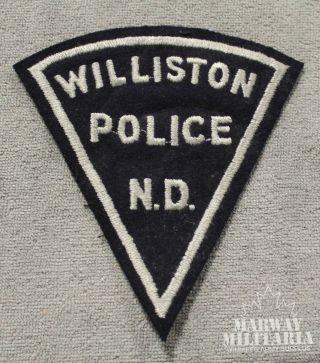 Early Williston North Dakota Police Patch (18261)