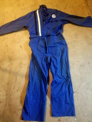 Bart Bay Area Rapid Transit Train Operator Jump Suit Mens Xl Blue