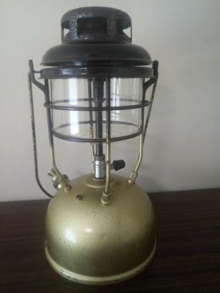 Vintage Tilley X246A Pressure Kerosene Lamp brass Lantern Not primus radius 1963 3