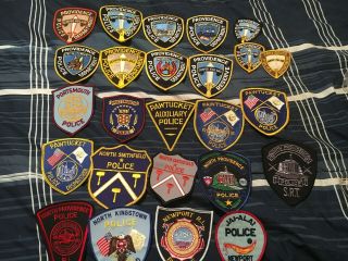 Rhode Island Police Patch Set 4