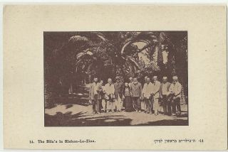 Judaica Palestine Old Postcard The Bilu 