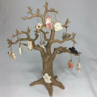 Lenox Halloween Trick Or Treat Tree 12 Ornaments
