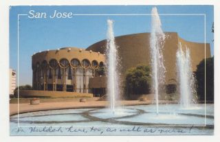 Postcard - Center For Performing Arts,  San Jose,  Ca