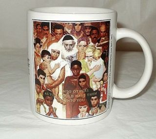 The Saturday Evening Post Norman Rockwell On Unto Others Coffee Mug Cup