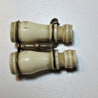 Antique Miniature Binocular Stanhope Viewer Memory Of Gilsland / Haltwhistle