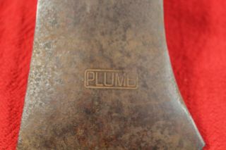 Vintage Plumb Double Bit Cruiser Axe Head Woodsman Collector 8 5/16 