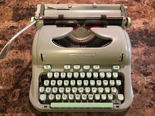 1965 HERMES 3000 Typewriter with Case and manuals 3