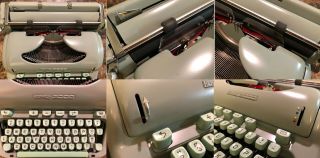 1965 HERMES 3000 Typewriter with Case and manuals 8