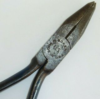 Vintage H.  Boker & Co.  5 1/2 " Needle Nose Pliers W/ Side Cutters Made In U.  S.  A.
