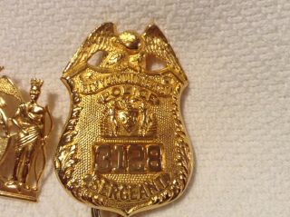 OLD OBSOLETE YORK TRANSIT POLICE SERGEANT BADGE AND HAT SHIELD 2