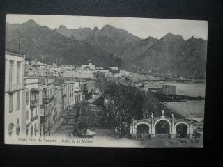 Tenerife 5 vintage postcards - Santa Cruz Laguna street scene Calle de la Marina 4