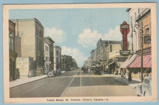 Talbot Street St Thomas Ontario Canada Postcard.