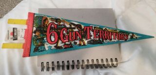 Vintage Six Gun Territory Pennant 1980s