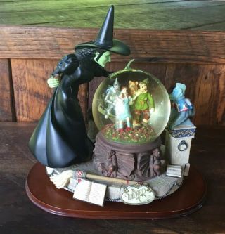 2001 Wizard Of Oz Wicked Witch San Francisco Music Box Co Snow Globe