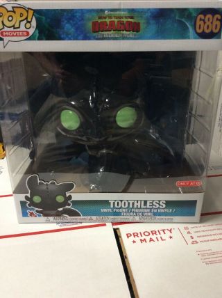 Funko Pop How To Train Your Dragon - Toothless 10 Inch Target Exclusive In Hand