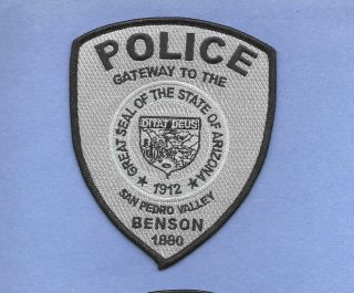 Arizona - Benson Police Dept - Gateway To The San Pedro Valley