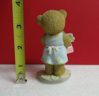 Cherished Teddies Teddy Bear Girl with BOUQUET of FLOWERS Robyn Figurine 4