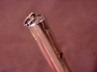 EDWARD TODD ALL STERLING SILVER RING PEN.  LINED PANELS,  ED 14K NIB,  ROUGH COND. 3