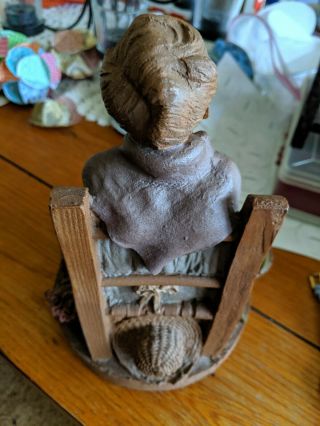 1986 Artist Tom Clark Old Woman Gnome Sculpture 