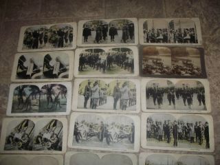 Antique 1904 keystone view co stereoscope viewer with Military cards 2
