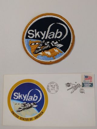 Skylab Cloth Back Patch And First Day Cover