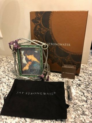 Jay Strongwater Picture Frame Bee & Flower 2