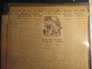 Boxing Jack Johnson Newspaper 1909 Question Of Race Supremacy Jeffries Opponent