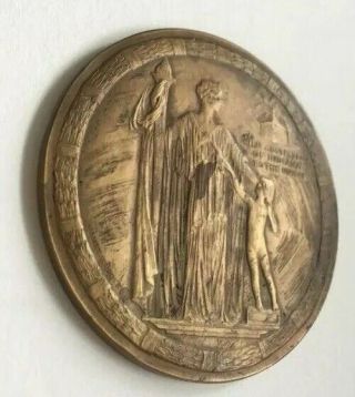 Rare 1916 Indiana Centennial 1816 - 1916 Bronze Medal 2 1/2” 142 6