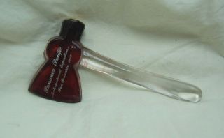 1915 Panama Pacific Exposition Souvenir Ruby Red Glass Ax