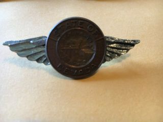 Nevada State Seal Logo Wings Pin