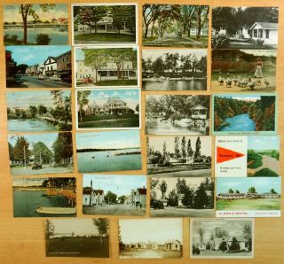 25 Postcards All from NEWPORT & Lake Sebasticook Maine ME Penobscot Co.  2 rppc 3