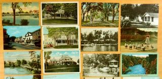 25 Postcards All from NEWPORT & Lake Sebasticook Maine ME Penobscot Co.  2 rppc 4