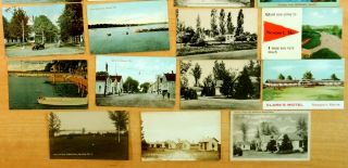 25 Postcards All from NEWPORT & Lake Sebasticook Maine ME Penobscot Co.  2 rppc 5