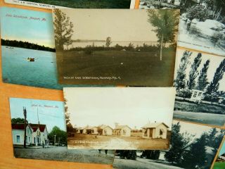 25 Postcards All from NEWPORT & Lake Sebasticook Maine ME Penobscot Co.  2 rppc 6