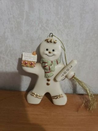 2007 Lenox Gingerbread Man Christmas Ornament Without Box