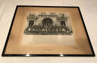 Large Framed Vintage School Photograph Somerville School 1930 Wallasey Wirral