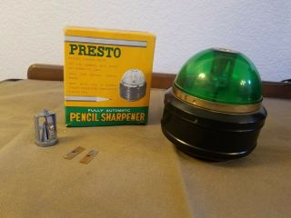 Vintage Presto Auto Pencil Sharpener Battery Operated Japan Orb W/