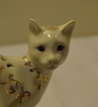 ThriftCHI Lenox Porcelain Jewels of Light & Christmas Dreams Cat Figurines 4