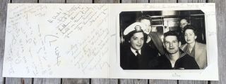 1944 WW2 Nurse Corp Sailors Souvenir COCKTAIL LOUNGE TECHAU PHOTO San Francisco 2