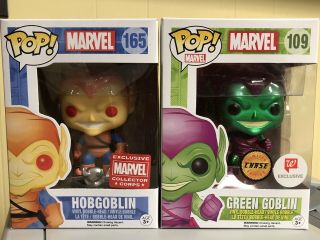 Funko Pop Marvel Green Goblin Chase Hobgoblin Collector Corps Exclusive Rare