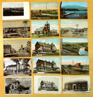 15 Postcards All from MILLINOCKET Maine Penobscot Co.  Great Northern Paper Hotel 2