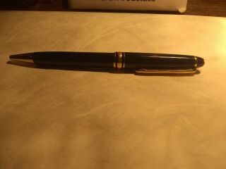 Montblanc Classique Meisterstuck Ballpoint Pen Black W/ Gold Trim 164 10883
