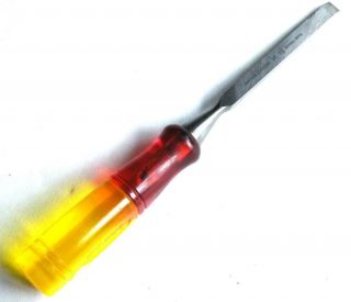 Marples 3/8 / 10mm firmer chisel yellow red resin handle 6