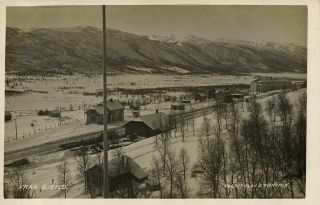 Norway Norge,  Gjeilo Geilo,  Railway Station (1920s) Rppc