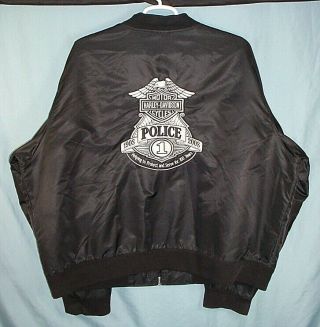 Harley Davidson Detroit Police Motorcycle Unit 100 Year Jacket Made In Usa 3xl