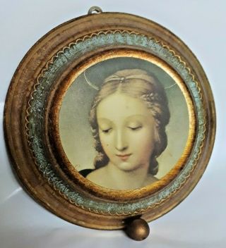 Vintage Reuge Swiss Movement Music Box Ave Maria By Gounod Virgin Mary