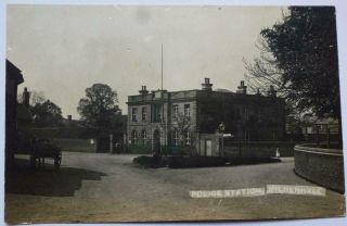 Real Photo Postcard 1909 Police Station Mildenhall See Both Images