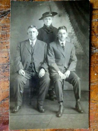 Rppc Saunders Family Portrait Cash Studio Clifton Forge Va 1908