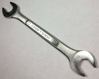 Vintage Craftsman Tools Sae Open End Wrench 3/4 " X 7/8 " =v= Series Forged In Usa